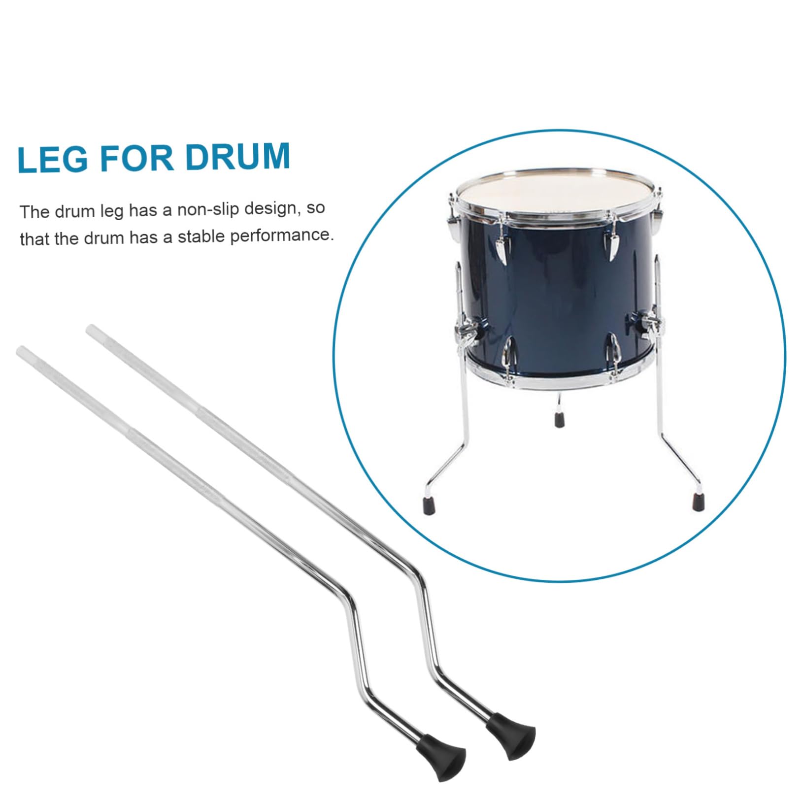 Totority Drum Leg Accessory Replacement Drum Part Steel Leg Kit Stable Performance