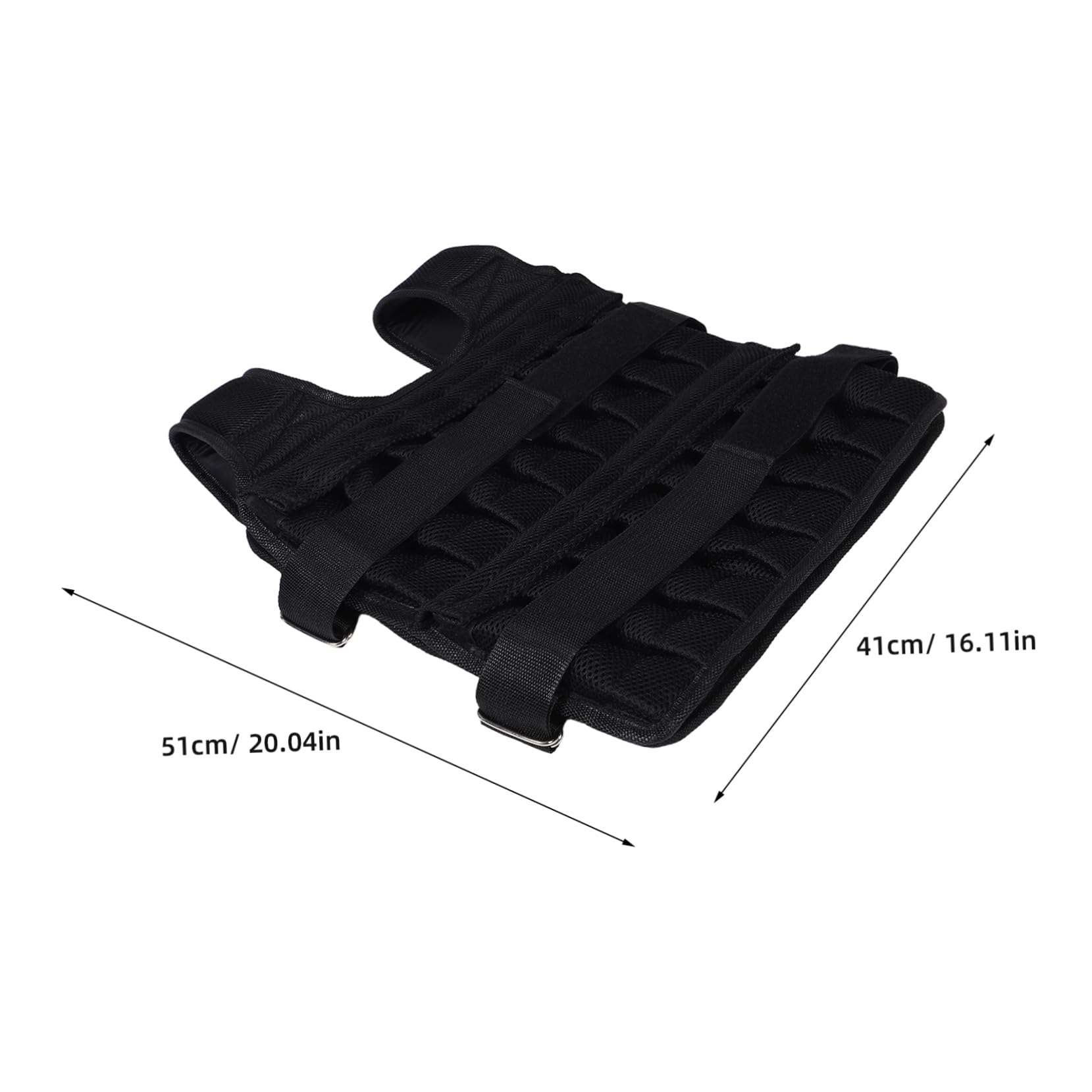 Giubbotto Zavorrato Regolabile per Fitness e Corsa, Gilet da Allenamento Sacche Pesi Staccabili, Resistente e Comodo per Esercizi di Forza e Sport All’aperto