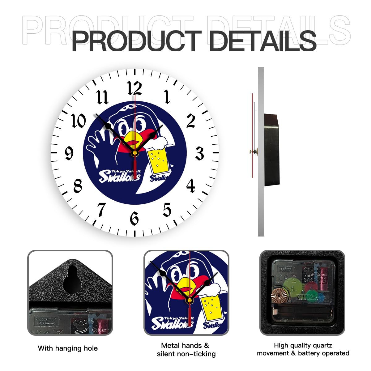 つば九郎　掛け時計　東京　ヤクルトスワローズ Amazon.co.jp: 掛け時計 東京ヤクルトスワローズ つば九郎