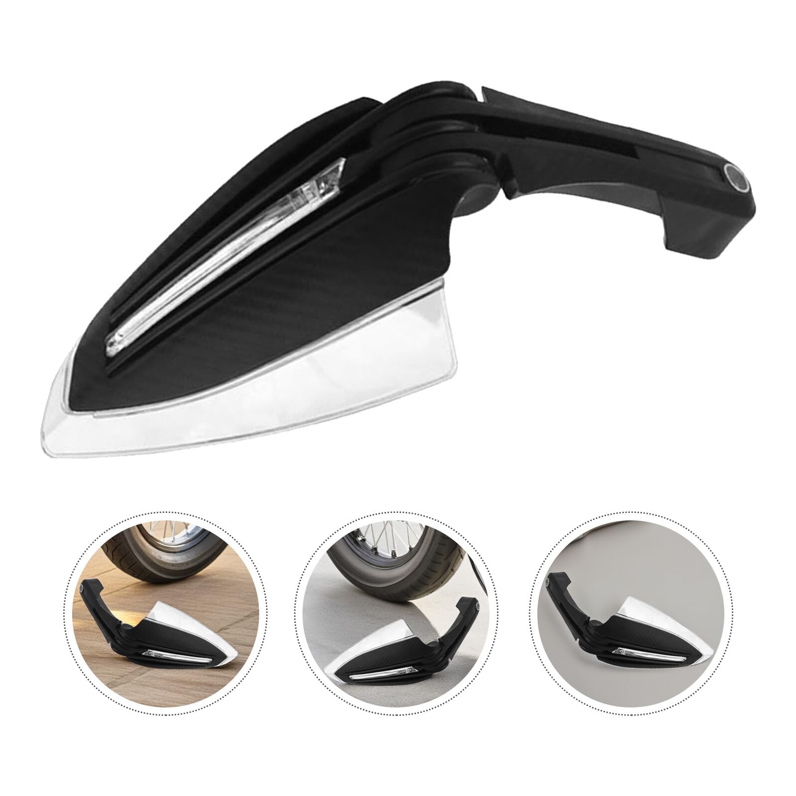 Protector Manillar Moto LED con Luz de Señal Carcasa Resistente y Anticorrosión para Manos Accesorio para Motocicletas y Scooters