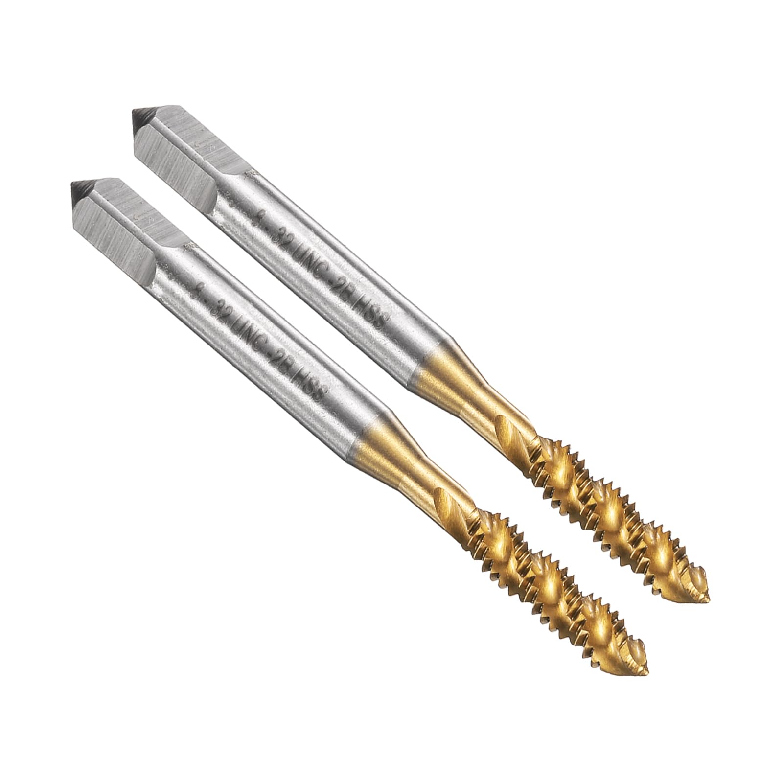 QUARKZMAN Maschio A Spirale 8-32 UNC 2B HSS M2 Rivestito In Titanio, Utensile Per Filettatura