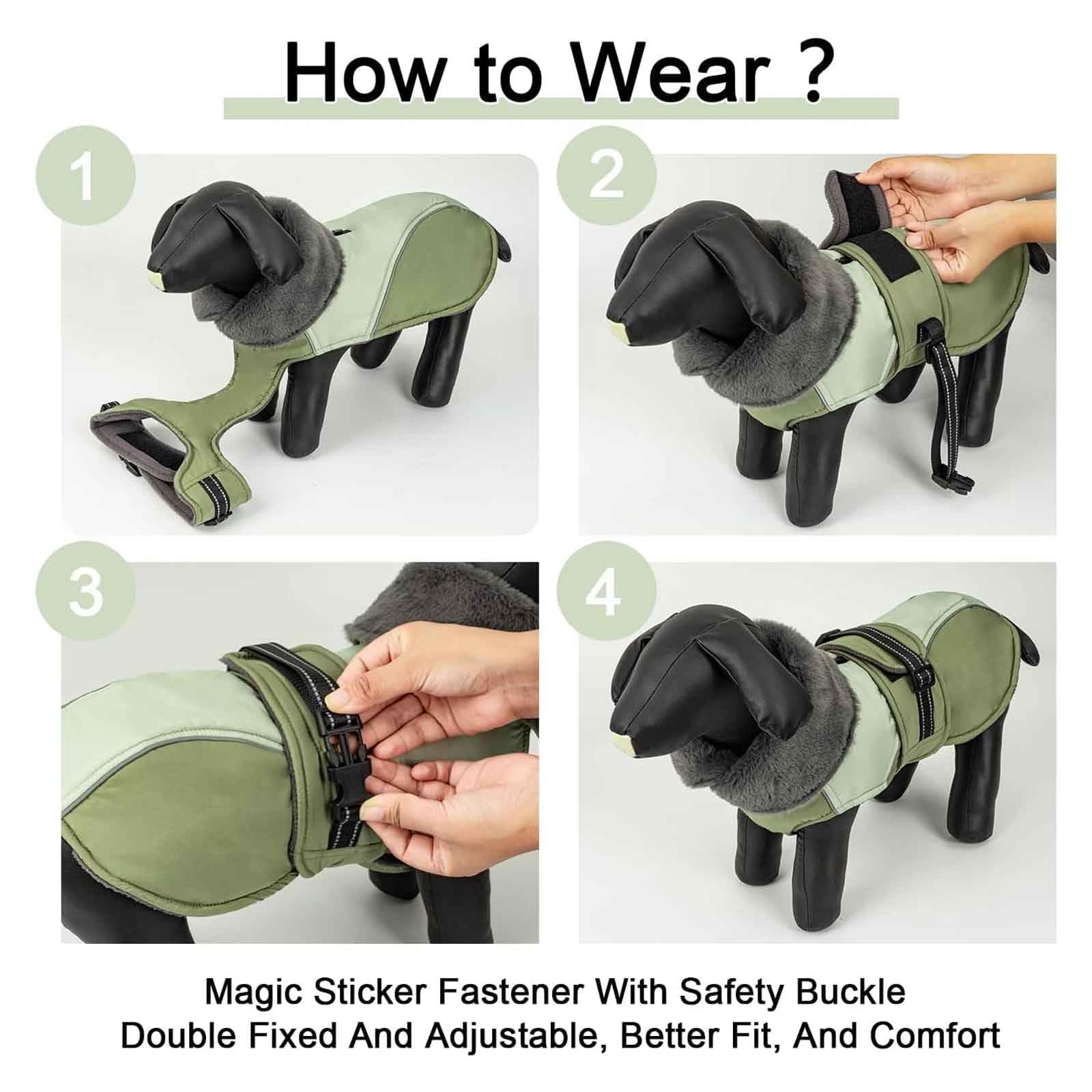 Warm Hundemäntel Für Kaltes Wetter, Hunde Wintermäntel, Weste Hund, Reflektierend Hundemäntel Mit Turtleneck, Für Hund Camping Wandern,Blau,3XL