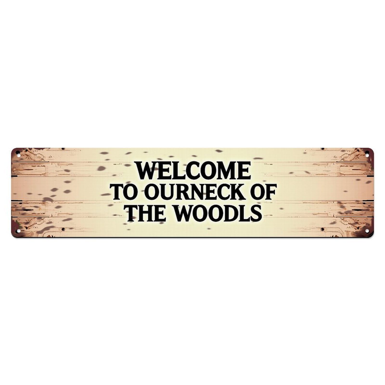 Jdyaojiesheng Vintage Plank Background Text Pattern Tin Sign Retro Metal Wall Decor Metal Poster, Home Bar Garage Farmhouse Cafe Wall Art Decoration 4X16inch