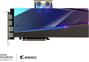 GIGABYTE AORUS Radeon RX 6900 XT Xtreme WATERFORCE WB 16G Graphics Card WaterFORCE Water Block Cooling System 16GB 256bit GDDR6 GV-R69XTAORUSX WB-16GD Video Card