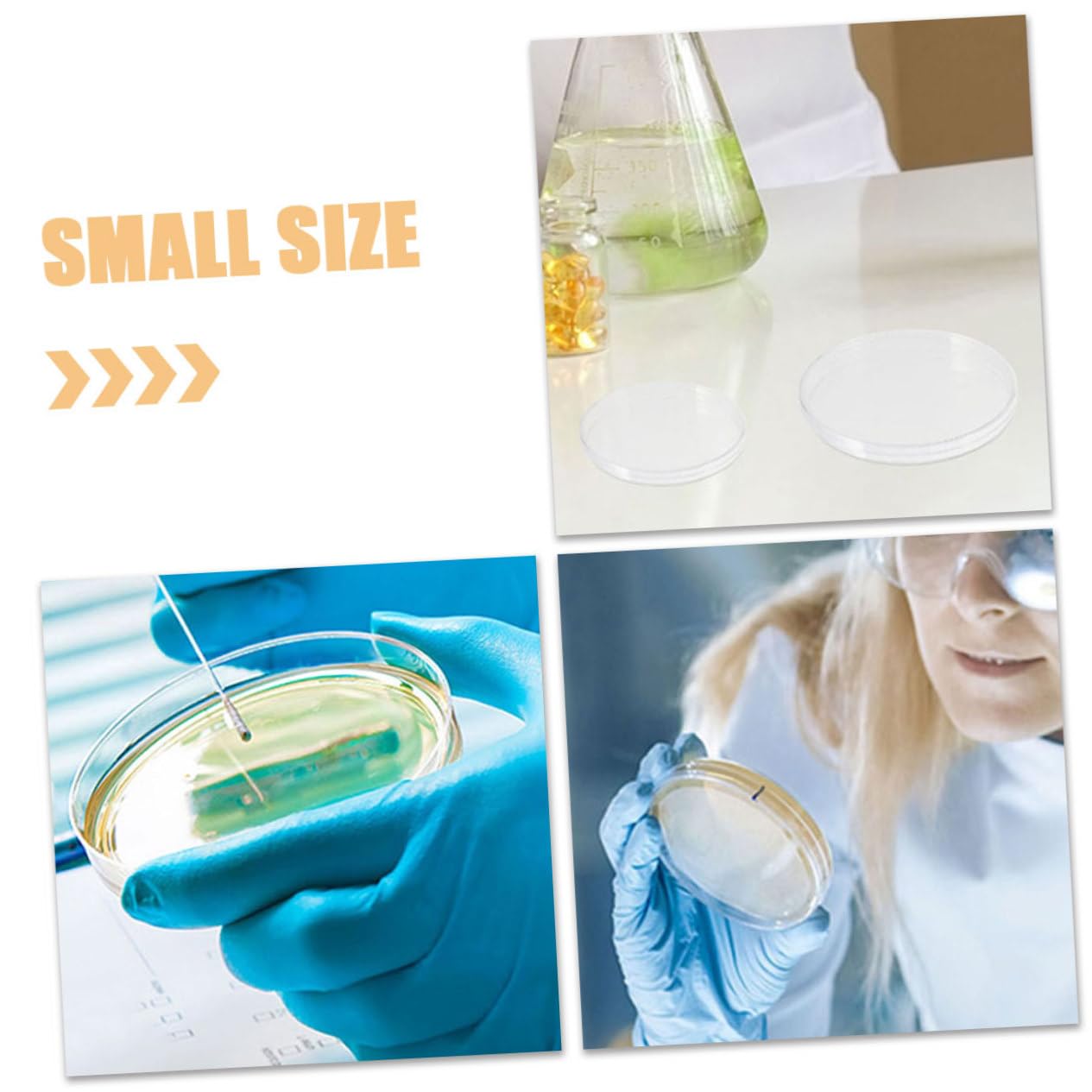 MAGICLULU Placa De Petri De Plástico Plato De Cultivo Platos Placa De Cultivo Celular Cultivo De Células Tejido Placas Para Uso En Laboratorio Placas Petri El Plastico 10 Piezas X 4