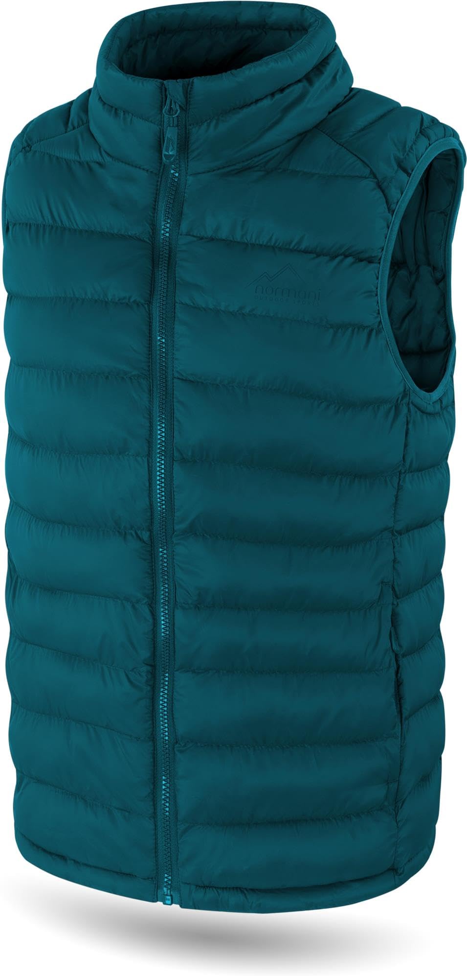 normani Kinder Steppweste Übergangsweste gefütterte Outdoor Weste Ärmellose Jacke für Junge und Mädchen mit Reißverschlusstaschen 98 bis 176