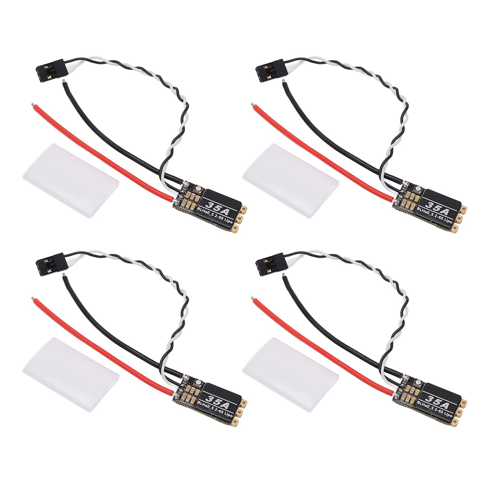 Czarny bezszczotkowy elektroniczny kontroler prędkości, RGB LED, wysoka prędkość, odporność na zakłócenia, ESC 35A
