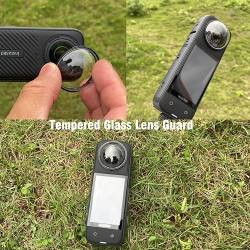 Image of Action Pro Tempered Glass + Lens Guard Compatible with Insta360 X4 Camera Accessories