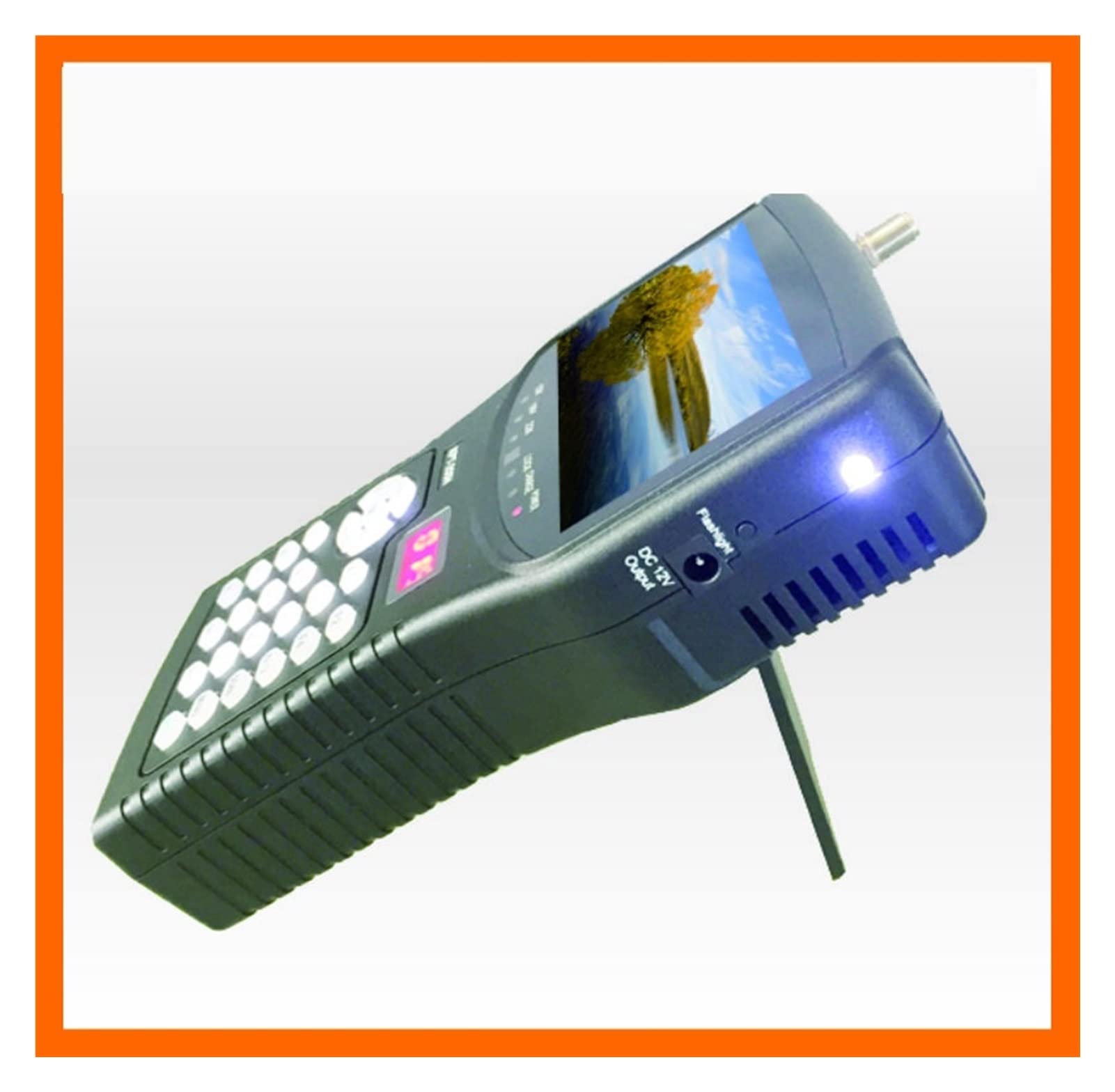 Buscador de señal satelital, Buscador De Satélite, KPT-255H Sat HD Reemplace El Monitor Kpt-055h Prueba Señal DVB-S/S2 4,3 Pulgadas con Salida AV USB para Un Uso Flexible
