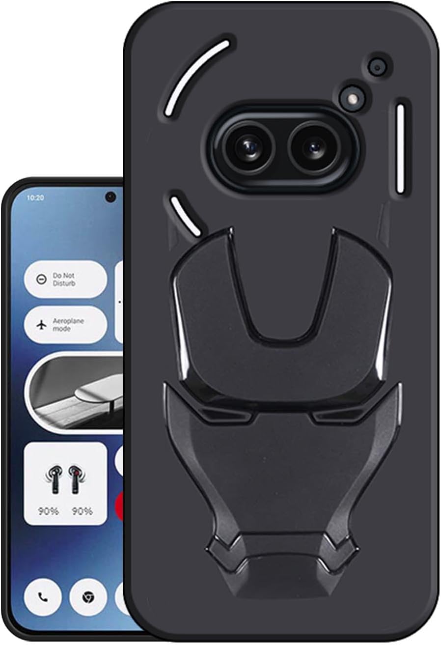 VIDO 3D Iron Man Avengers Back Case Cover for Nothing Phone 2a 5G / Nothing Phone 2a Plus