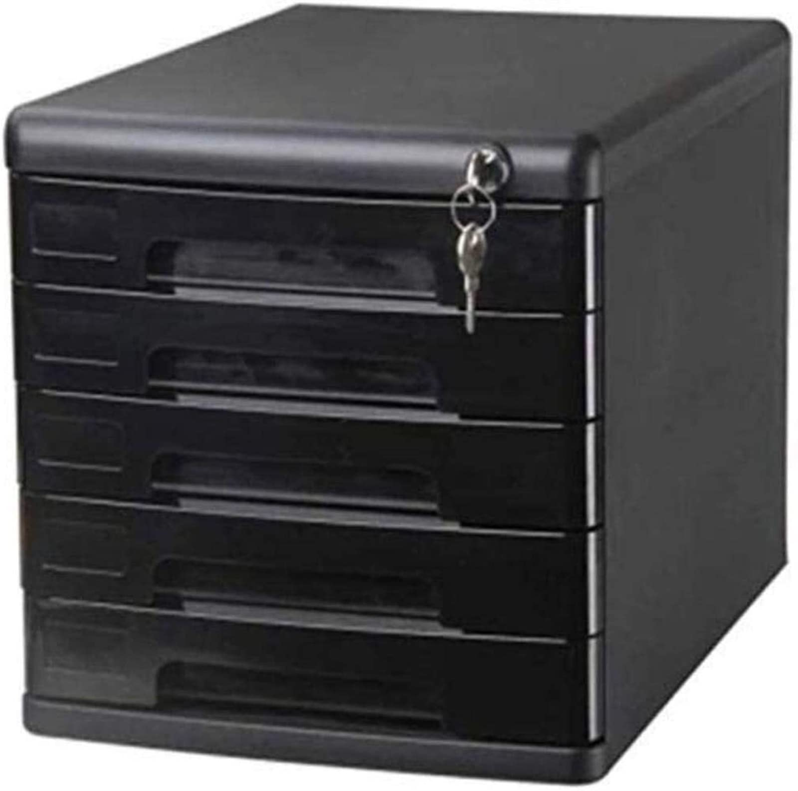 SaryEdge Home Office Desktop Filing Cabinet Five Layer with Locking Drawer Information Office Storage Box Storage Box Filing Cabinet,