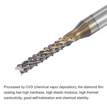 Uxcell 10 Packs 1/8" Shank 1mm Tungsten Carbide Blue Coated End Mill Cnc Router Bits