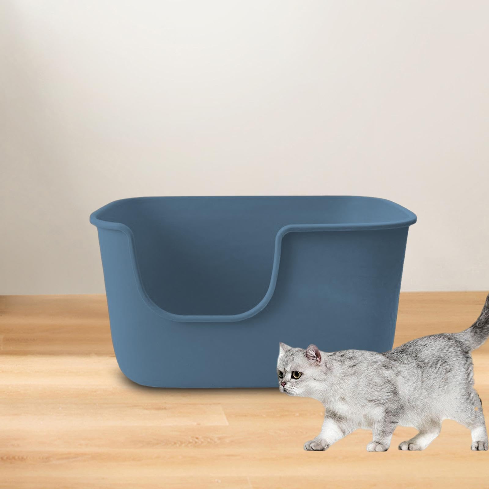 Bothyi Cat with Tall Edges for Small Dogs and Cats, Gray