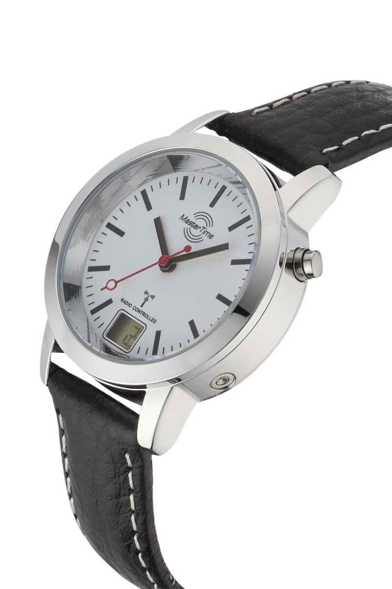 Master Time Funk Quarz Damen Uhr Analog-Digital mit Leder Armband MTLA-10593-21L
