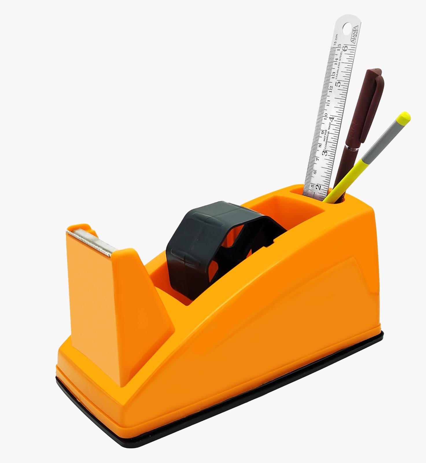 YAJNAS Dispenser per nastro adesivo per imballaggio, pesante e antiscivolo, 5,1 cm, dispenser per nastro in cellophane per casa, ufficio, scuola (colore casuale)