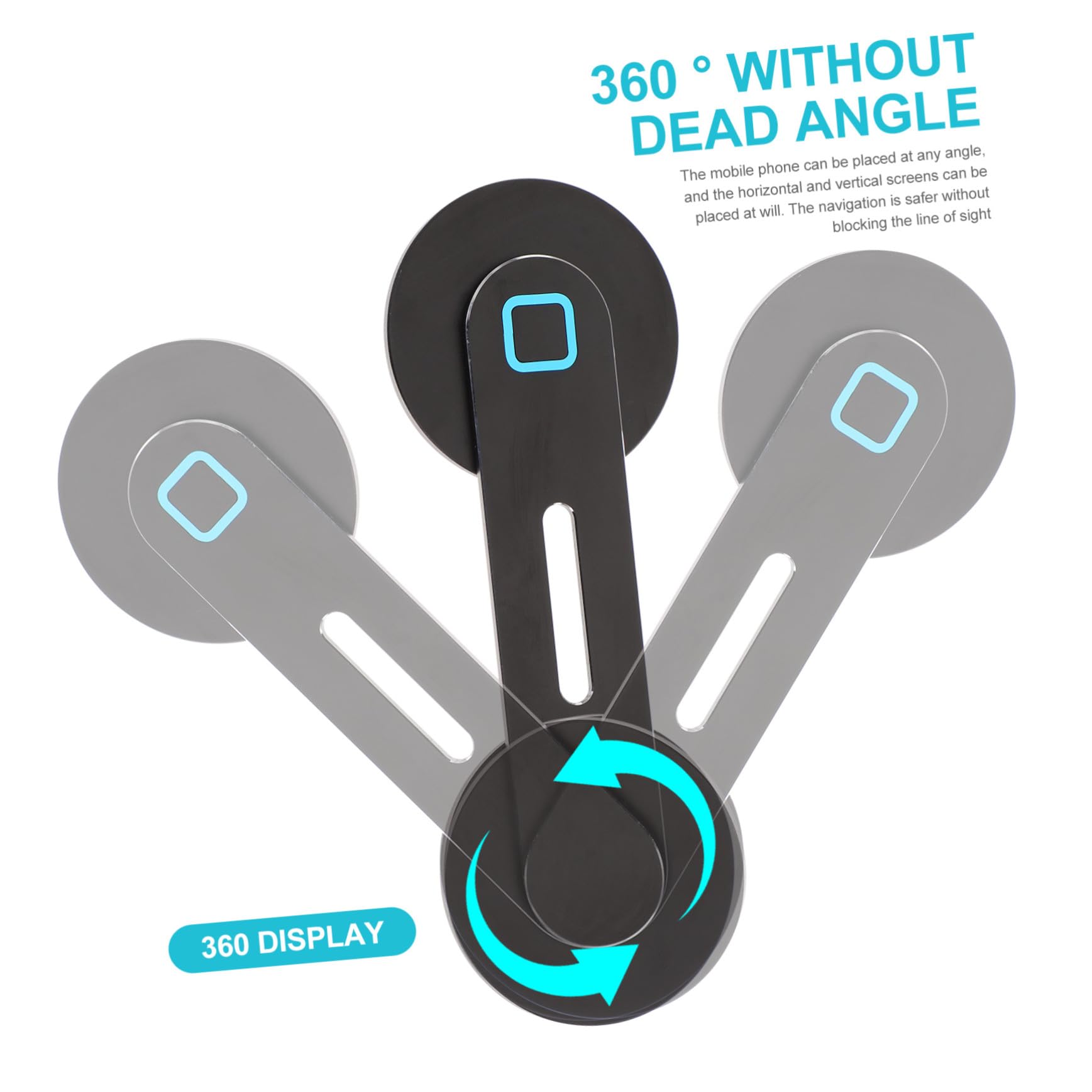 4 Pezzi Supporto Magnetico per Laptop e Cellulare da Auto Stand Multifunzionale Portatile per Tablet e Smartphone Facile da Installare e Affidabile per Lavoro