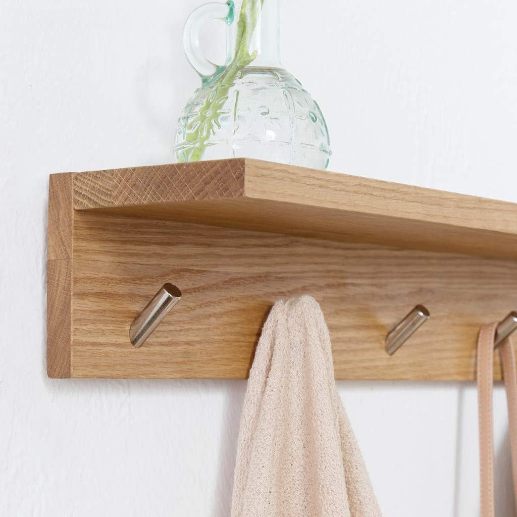 Garderobenständer Freistehender Garderobenständer, Garderobenständer, Industrieller Fluraufhängungs-Garderobenständer, schwarzes Walnussholz, for Schlafzimmer/Büro/Eingangsbereich,3 ( Color : Wood Col