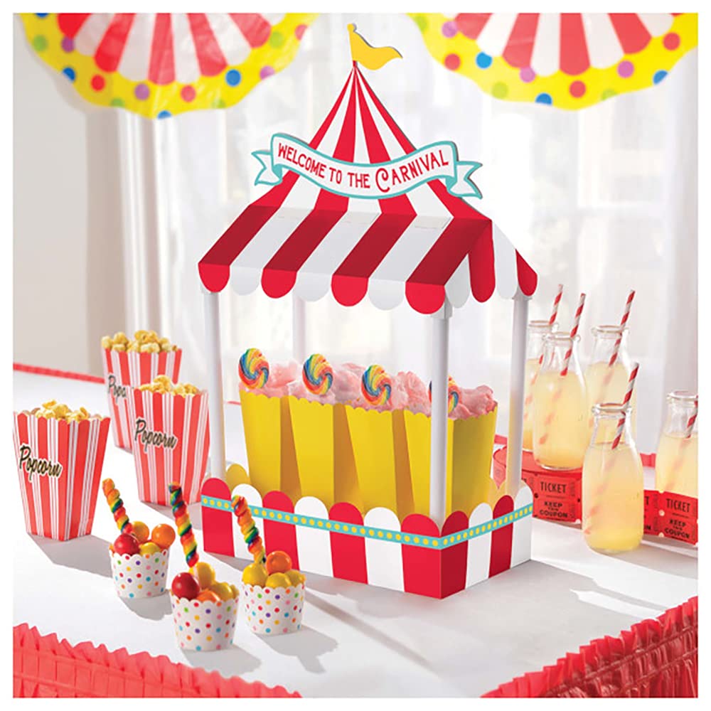 amscan Carnevale Cartoncino Decorazione da Tavola-1pz