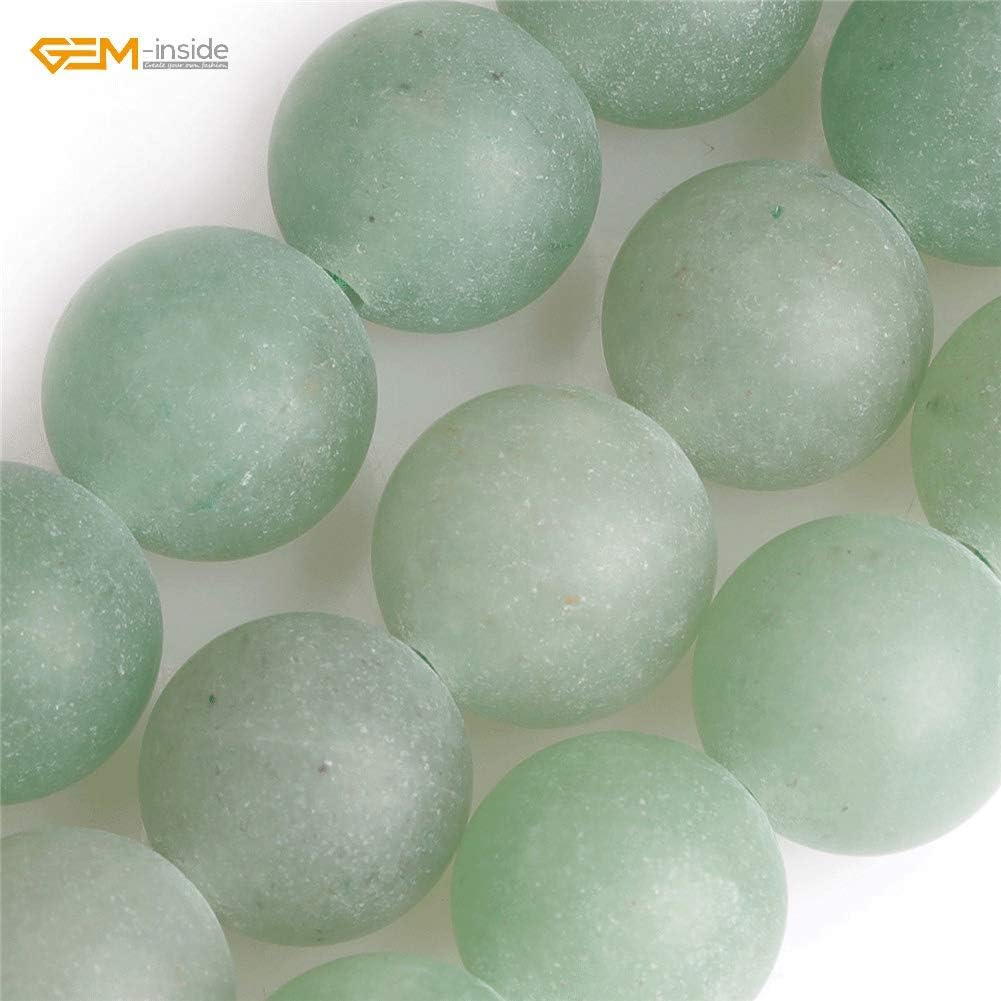 SHGbeads 12mm Frost Matte Green Aventurine Jade Semi Precious Gemstone Round Loose Beads for Jewellery Making DIY Handmade Craft Supplies 15" - Image 3