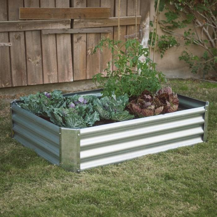 Generic Industrial Farmhouse Steel Raised Garden Bed Metal Planter with Lining