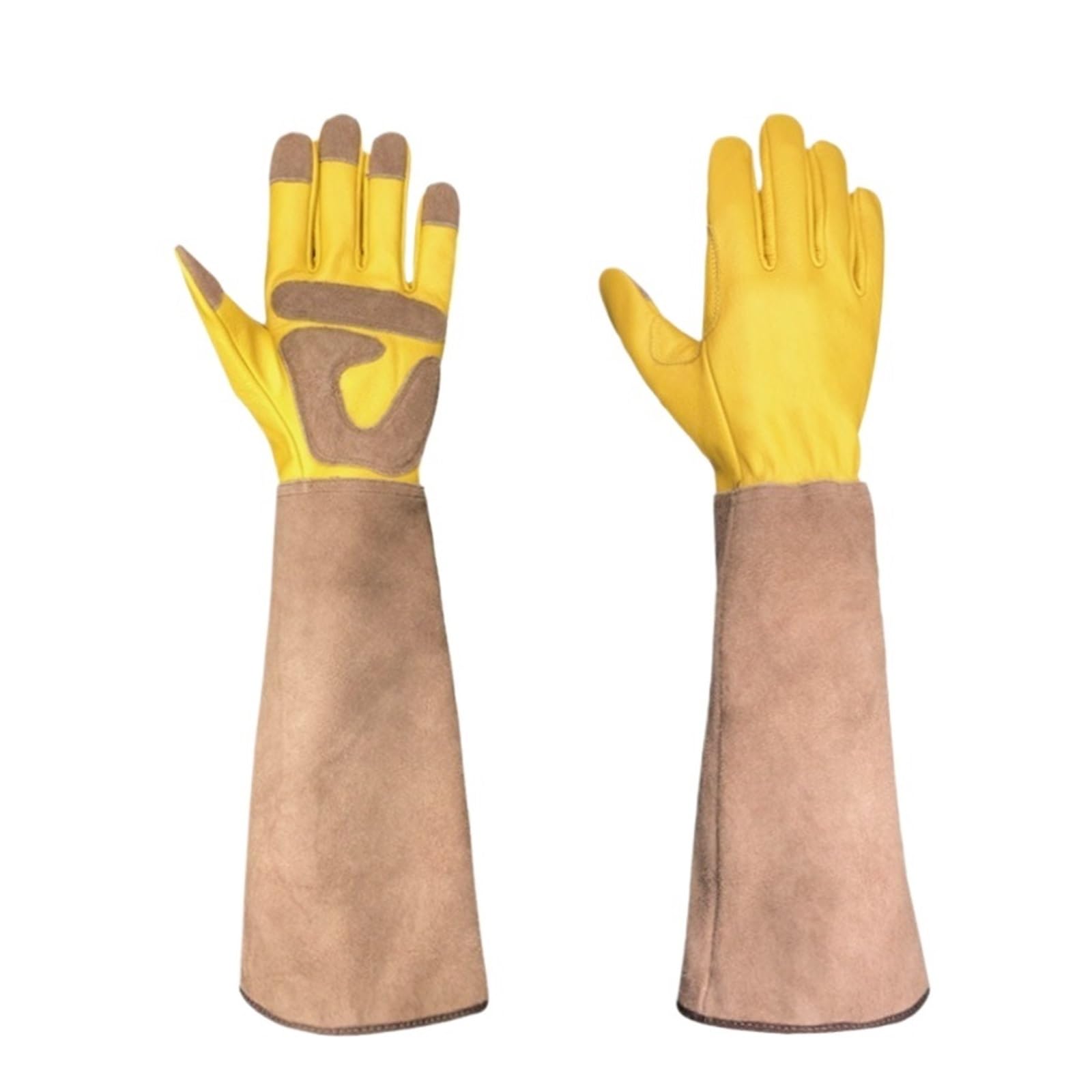 Gants De Jardin Longs For Travaux De Jardinage, Matériau En Peau De Vache