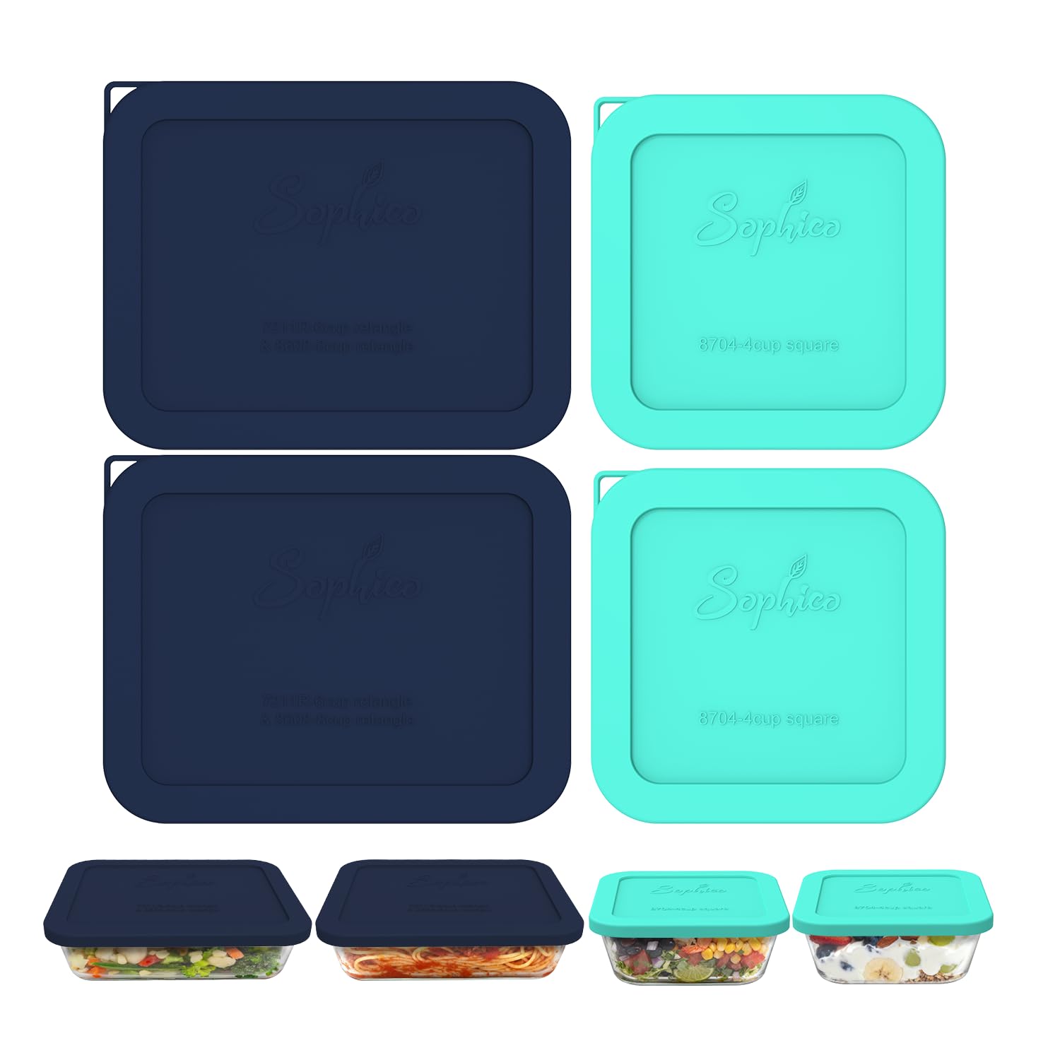 Amazon.com: Sophico Silicone Storage Lids Cover Replacement for