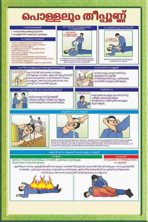 Malayalam Electric Shock Safety Wall Art Poster | First Aid & Emergency Response Educational Chart | Workplace Health & Safety Awareness Chart for Factories, Offices & Schools (Eco Vinyl, 2x3 Feet)-image-40