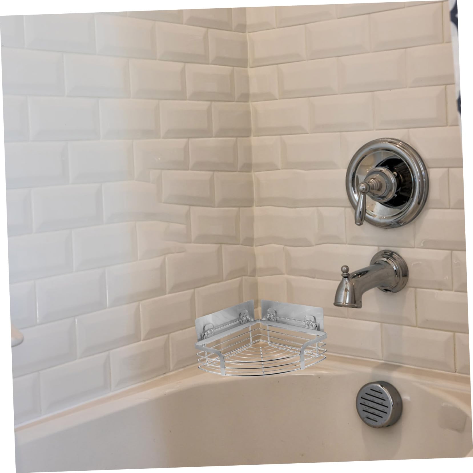 Mensola Angolare Bagno in Acciaio 304 Supporto Portaoggetti da Parete per Doccia e Cucina Scaffale Compatto Resistente e Facile da Installare