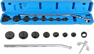 DASBET Frost Plug Installer Remover Tool Set 10PCS Diesel Freeze Plug Install & Remover Set Installer Pack Freeze Plug Tool Kit for Engines Frost Plug Installation Tools with Storage Case
