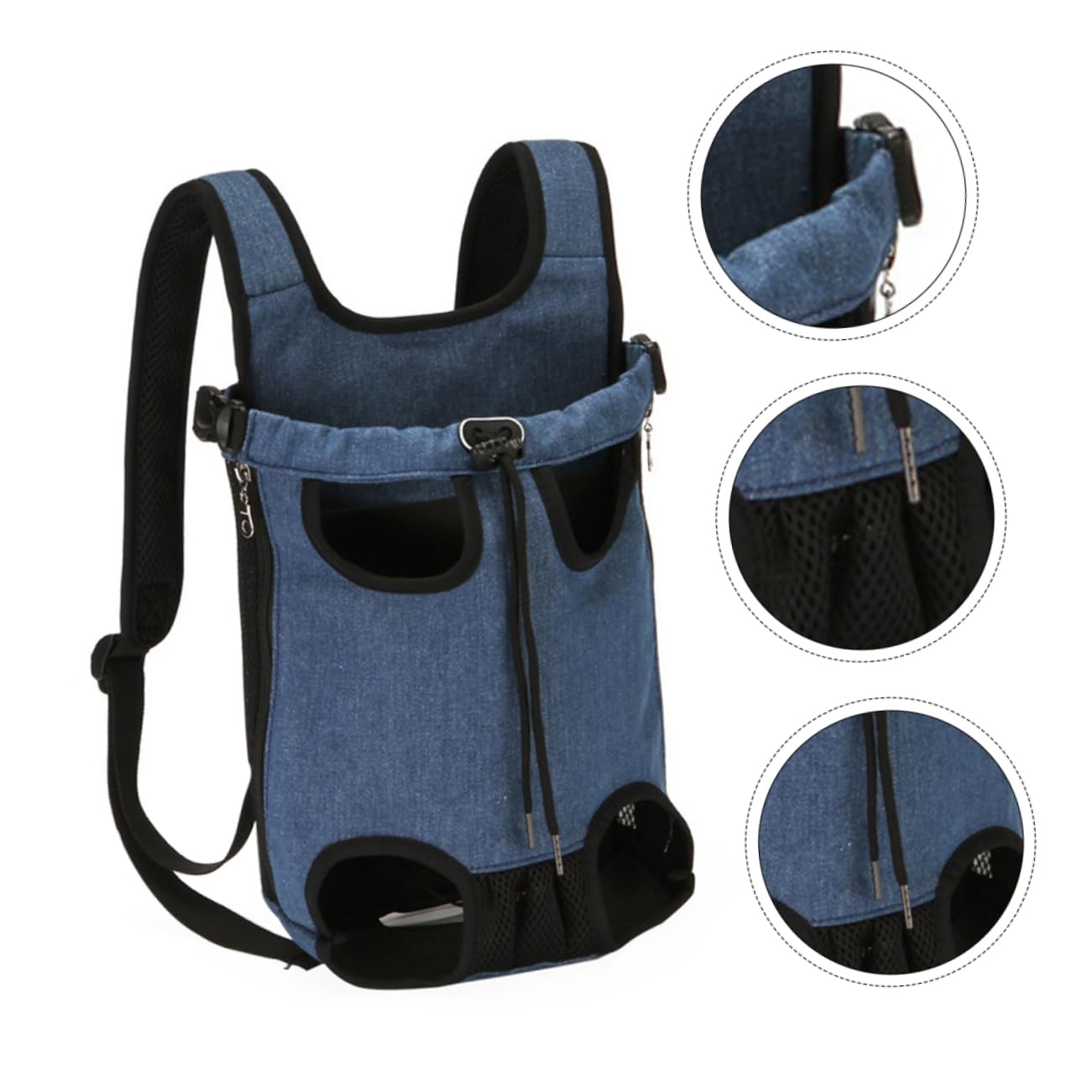 ifundom 1Pc Stylish Sized Pet Carrier Bag Portable Front Back Pack for Cats and Dogs Travel Friendly Design for Hands Mobility