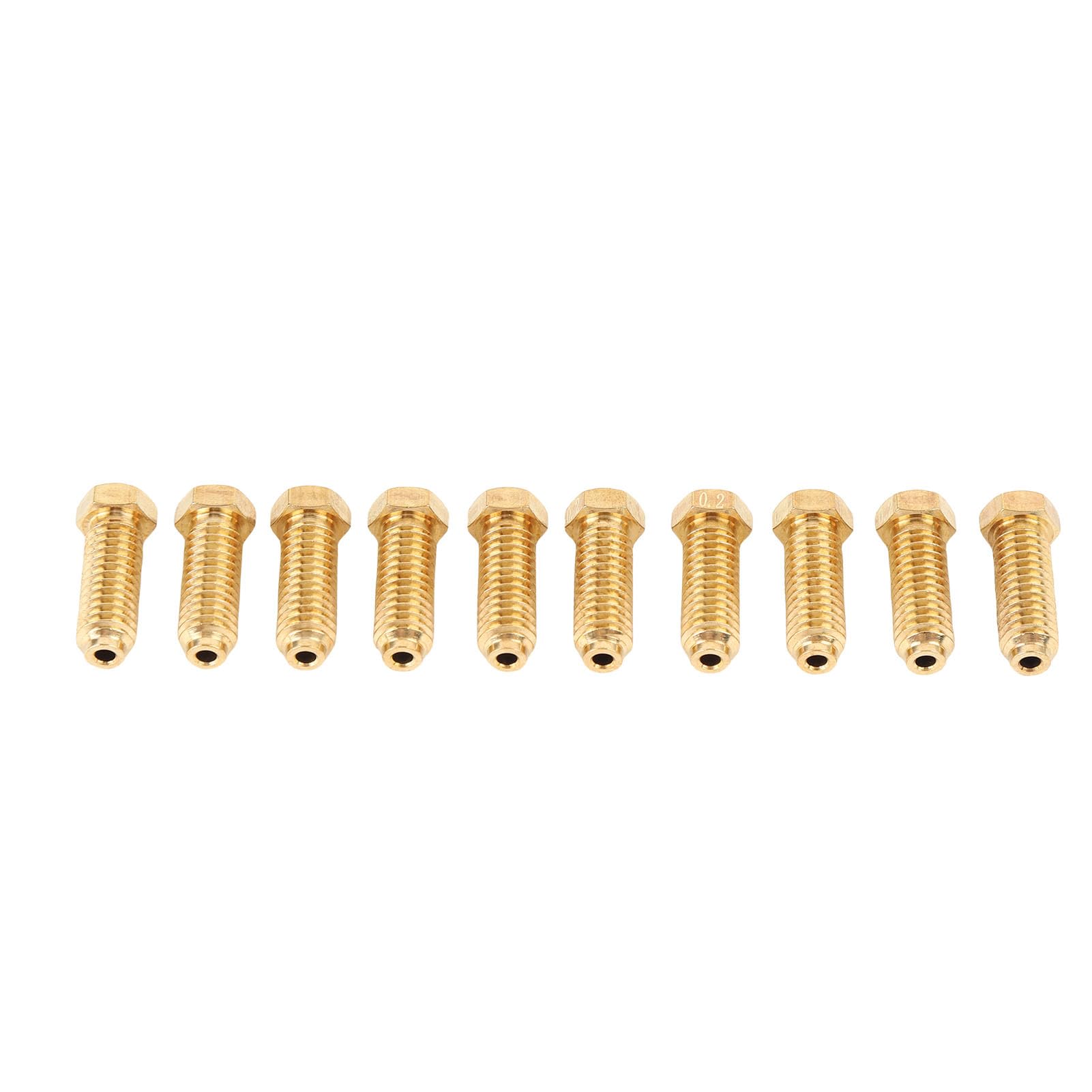 Cocoarm Boquilla de Latón para Impresora 3D, Kit de Boquilla Hotend Duradera para 3 Combos, Compatible con Múltiples Filamentos y Altas Temperaturas (0,2 mm)
