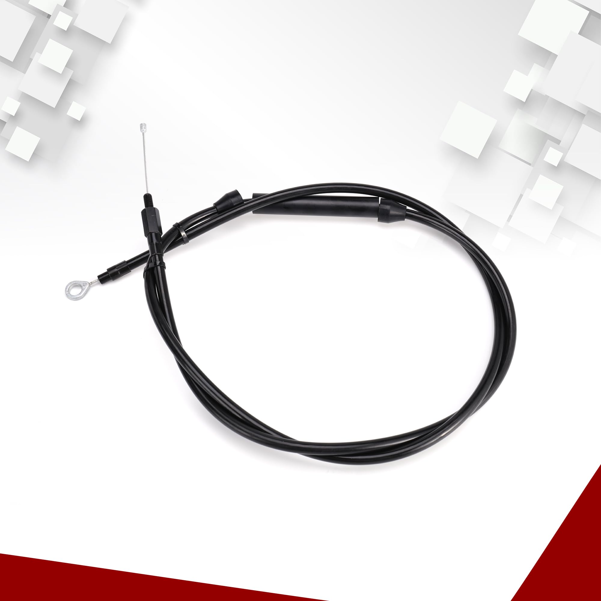 TIGERSGATE Black vinyl +10" Extended Length Clutch Cable Compatible for 2007-2016 Harley Touring & Softail & Dyna and 18-up softail & 2020-up Touring(72 15/16")