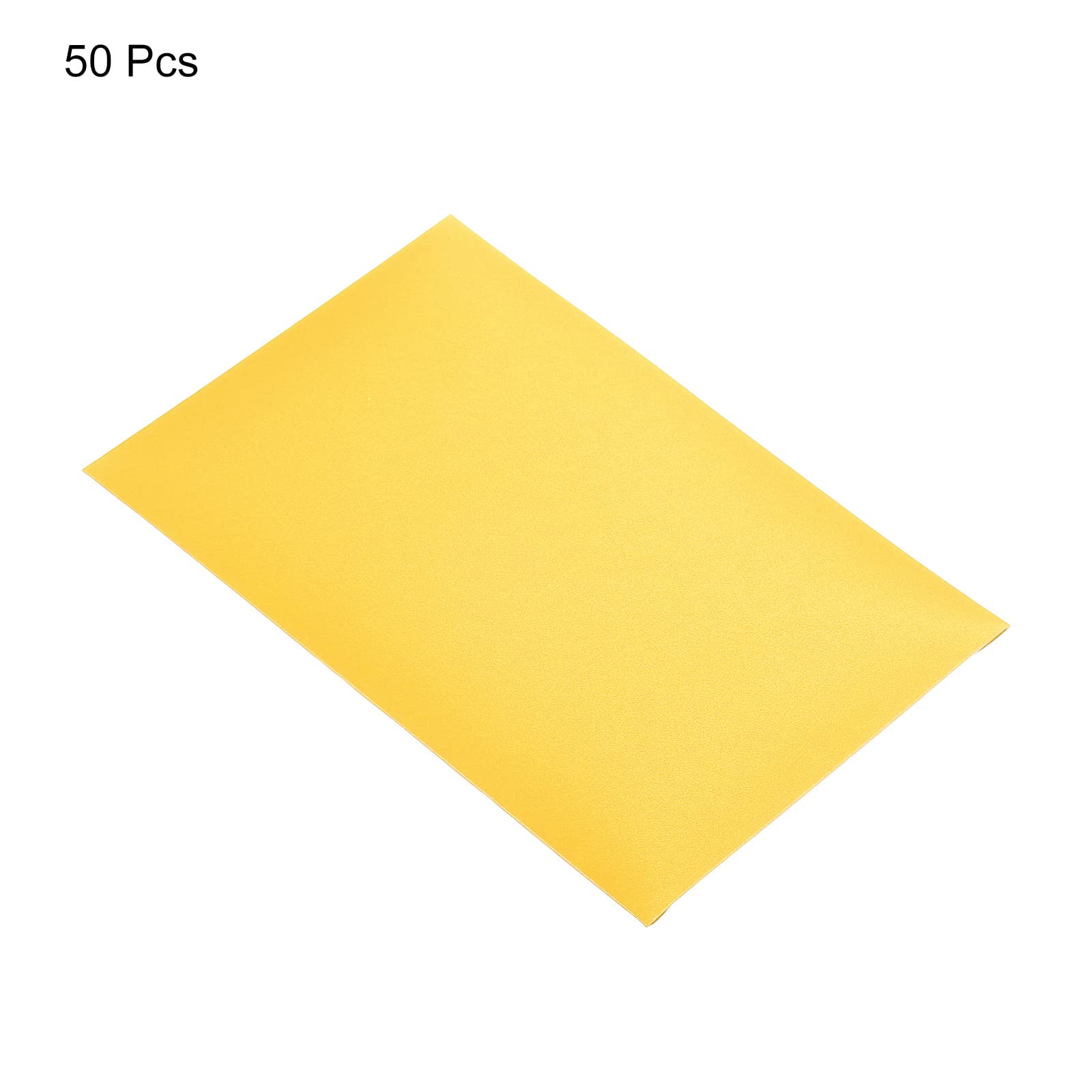 PATIKIL Gift Card Envelopes, 50 Pack Heart Shaped Clasp Photo Gift Card Holders Mini Envelope for Birthdays Weddings Yellow - Image 3