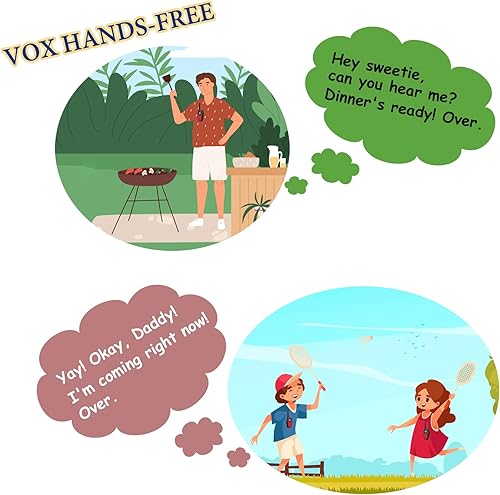 Miniatura 5 de Walkie Talkies de juguete Retevis RT628 para niños con 22 canales FRS UHF 462550- 4677125MHz de dos direcciones color rojo paquete de 2