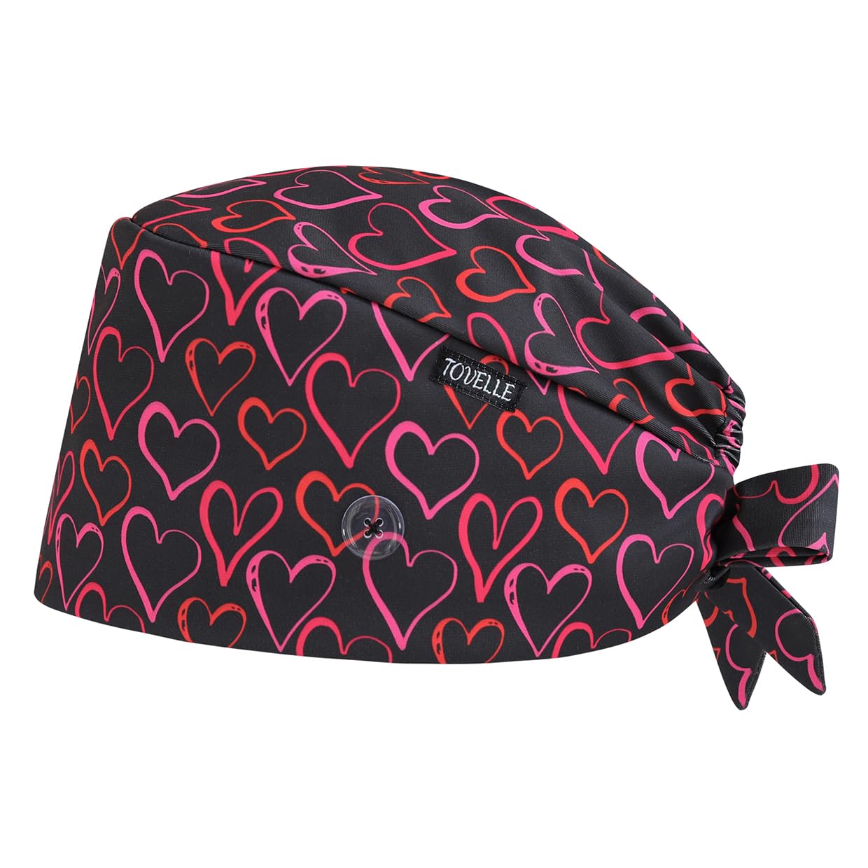 Scrub Caps for Women with Buttons, Classic Surgical Caps