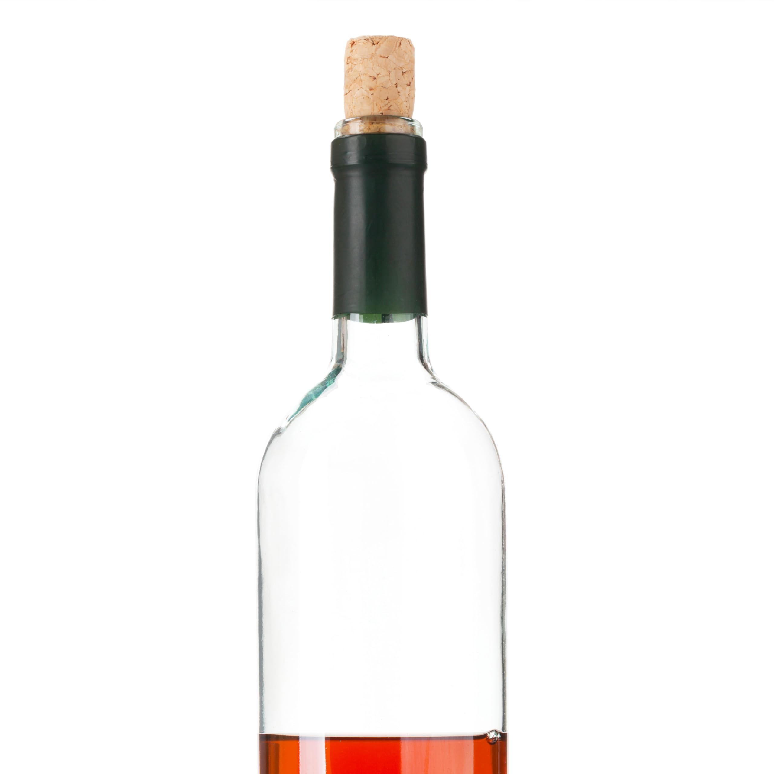 Bottiglia Bordolese per Vino (750ml) Trasparente con predisposizione Tappo Sughero Bottiglie per Amari Pregiati in Vetro (60 Pz)