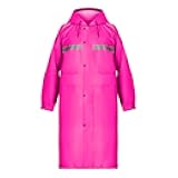 Long Hooded Raincoat Safety Waterproof Emergency Rain Jacket Poncho for Men Women Adults