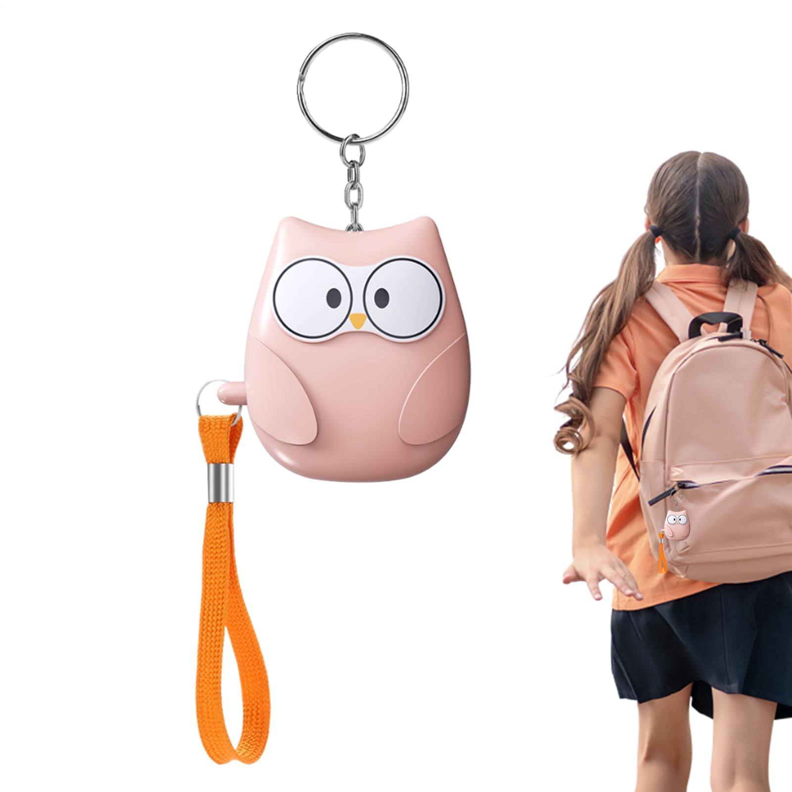 Porte-clés avec alarme pour femme dispositif de protection personnelle 130 dB portable et lumineux
