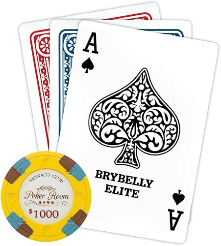 Miniatura 3 de Paquete de 50 fichas de póquer Monaco Club, compuesto de arcilla pesada de 0.48 oz