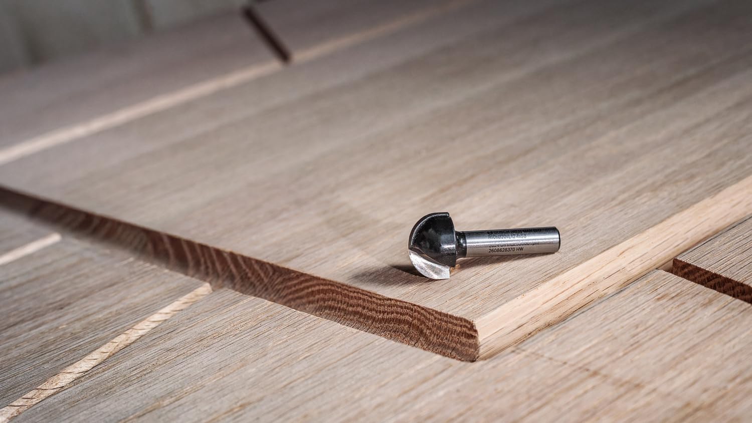 Bosch 1x PRO vlakfrees met onderlager (voor Zachthout, Hardhout, 12,7 mm, Professional Accessoires Handbovenfrees, Kantenfrees
