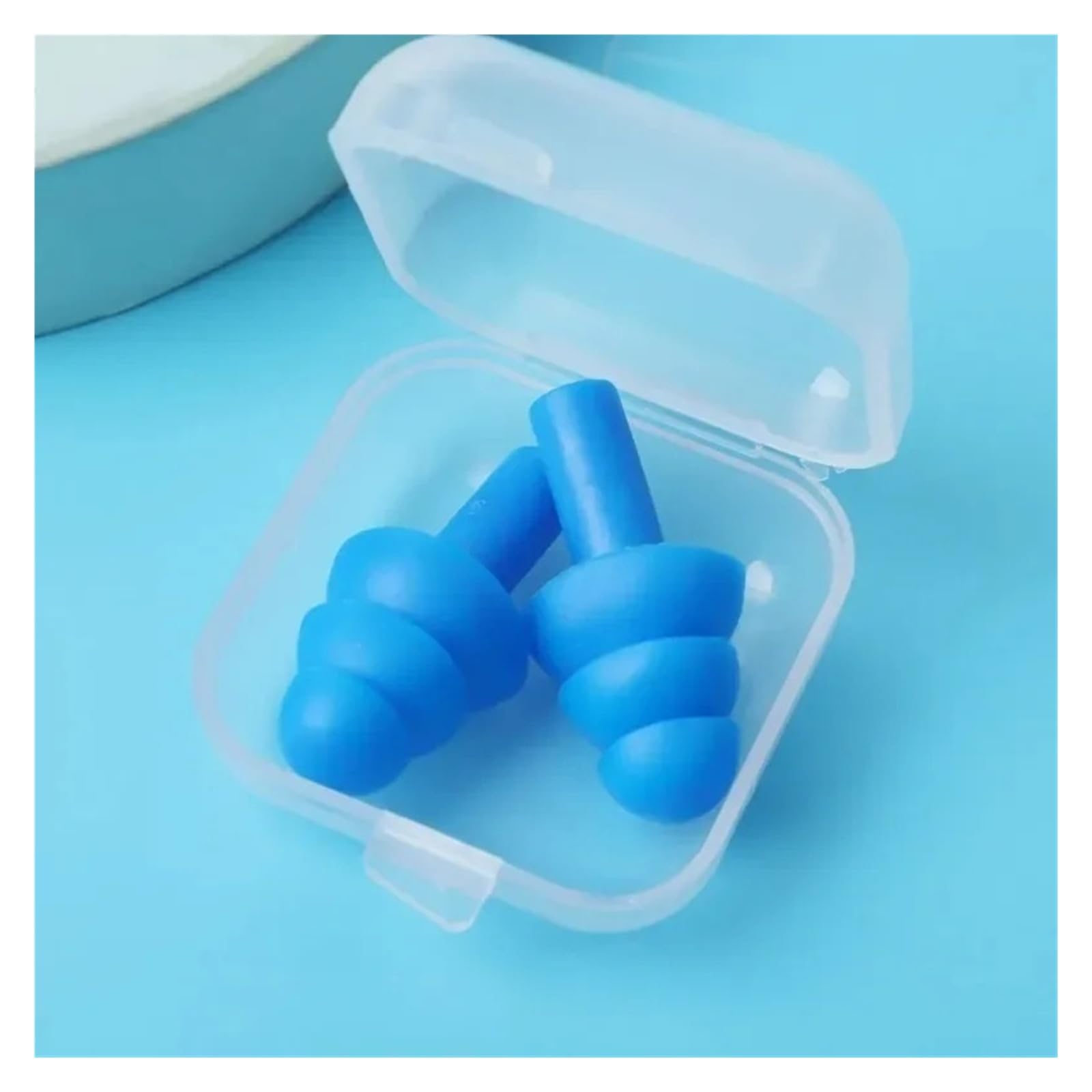 Waterproof Swimming Ear Plugs Soft Silicone Reusable Noise Reduction Sleep(10 Pairs)