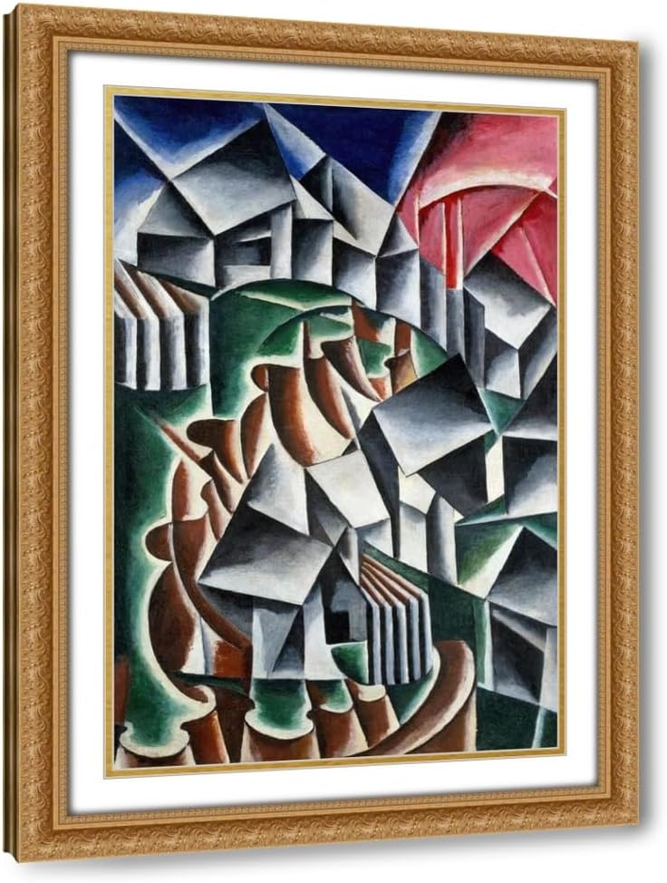 ArtDirect Birsk (1916) Custom Framed Art Print Giclee Print or Canvas Options with Various Sizes and Customization by Lyubov Popova