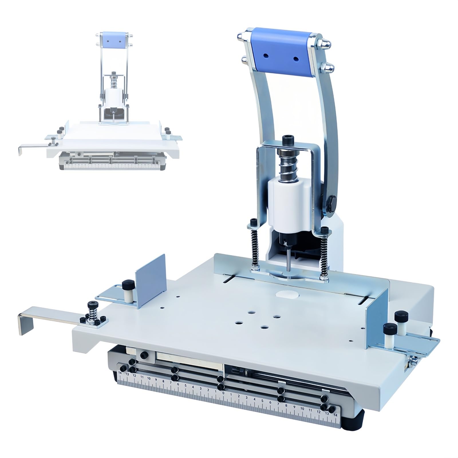 GYKOZY Manual Single Hole Puncher with Adjustable Distance, 30mm Punching Thickness for Paper and Plastic Binding, Wide Application for Punching Holes (3mm)