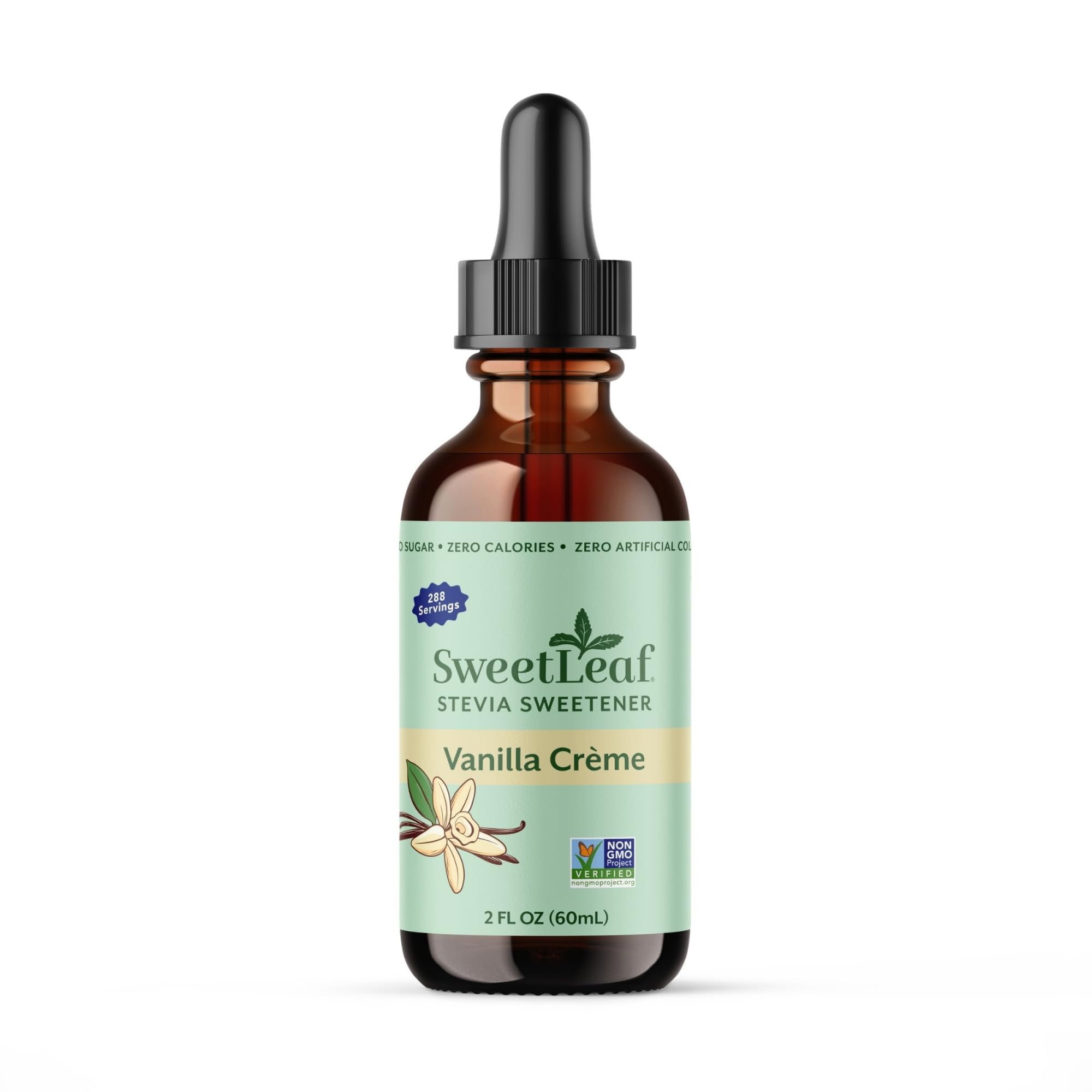 SweetLeaf SteviaClear Liquid Vanilla Creme 60ml, 60 g