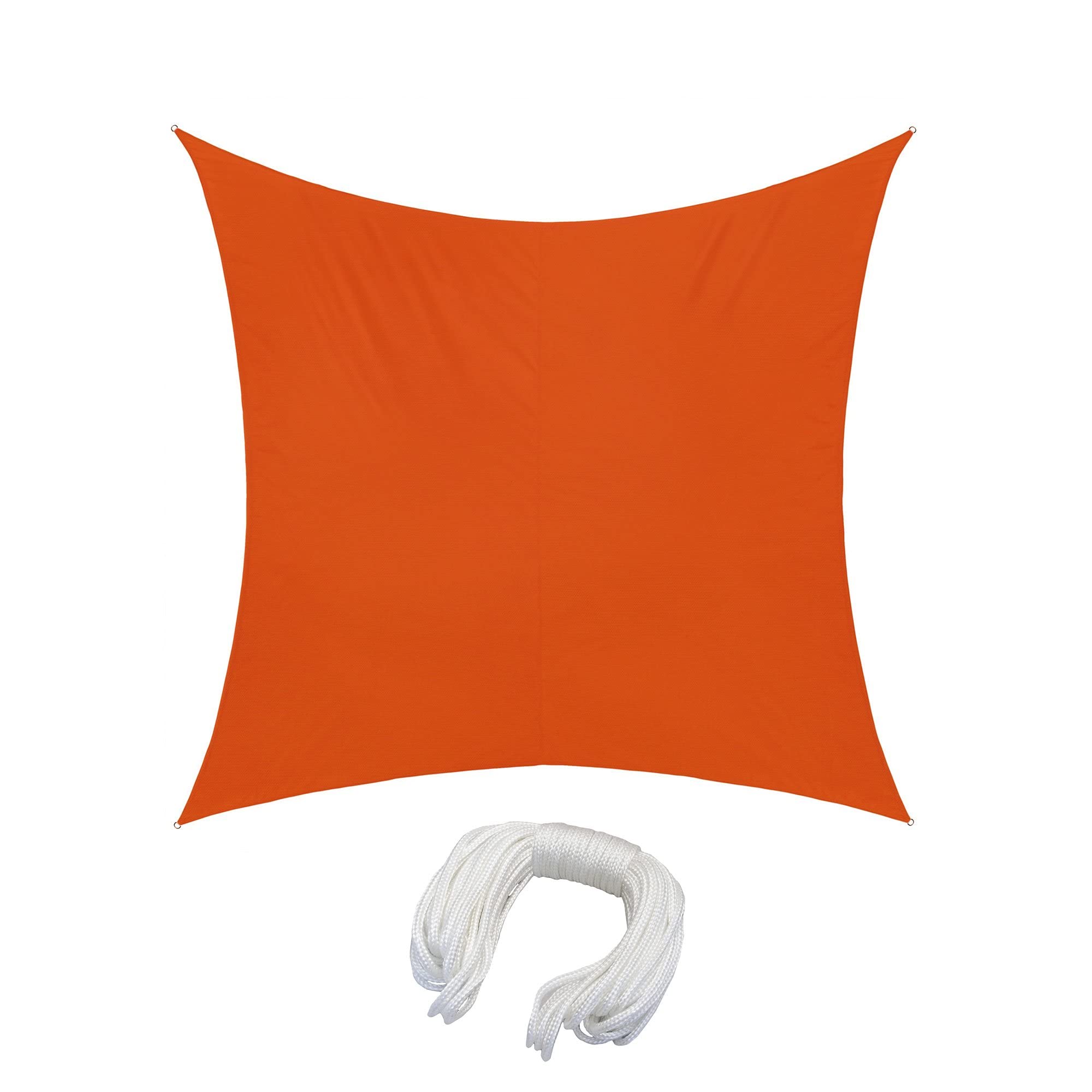 Voile pare-soleil pour terrasse et jardin jarolift orange hydrofuge 360 cm