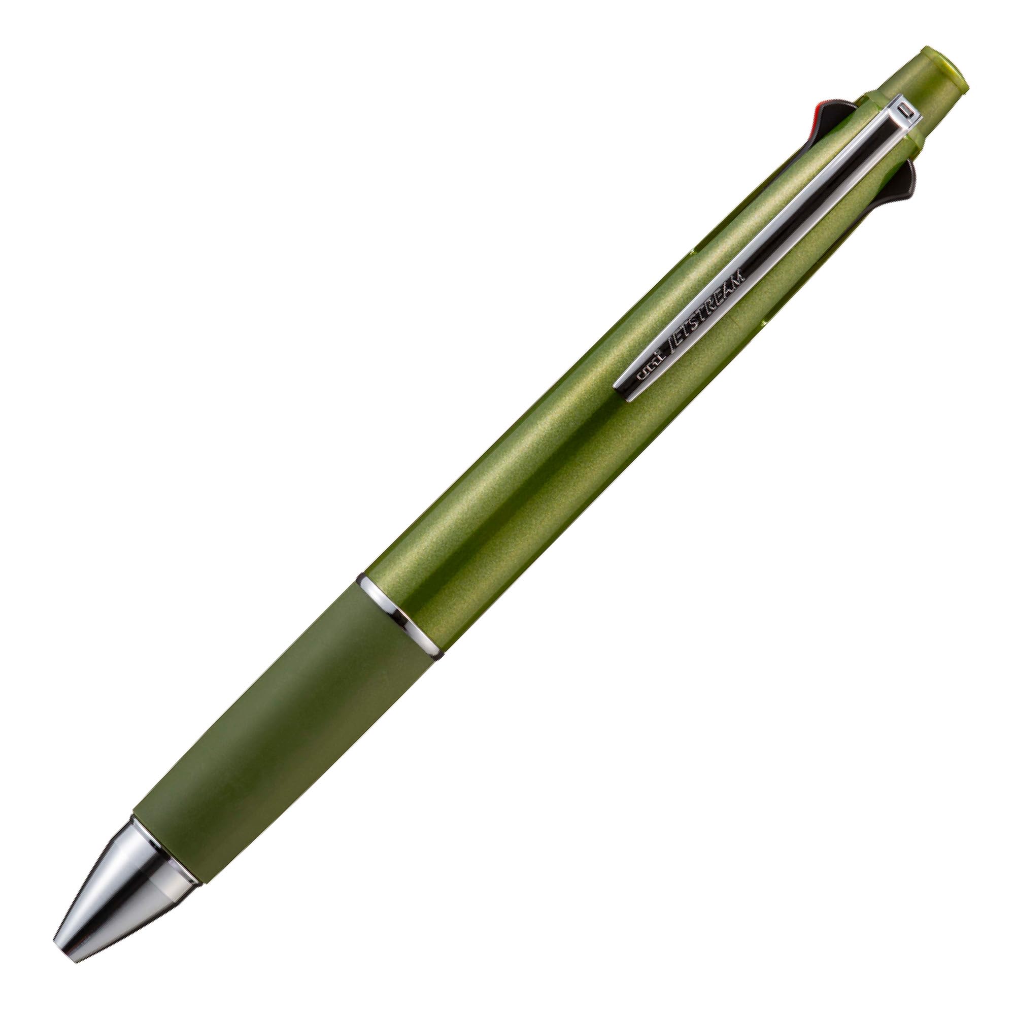 Uni Jetstream 4&1 Multifunction Ballpoint Pen MSXE5-1000, 0.5mm Oil-Based Inks (Black/Red/Blue/Green) & 0.5mm Mechanical Pencil, Olive Green, MSXE510005.7