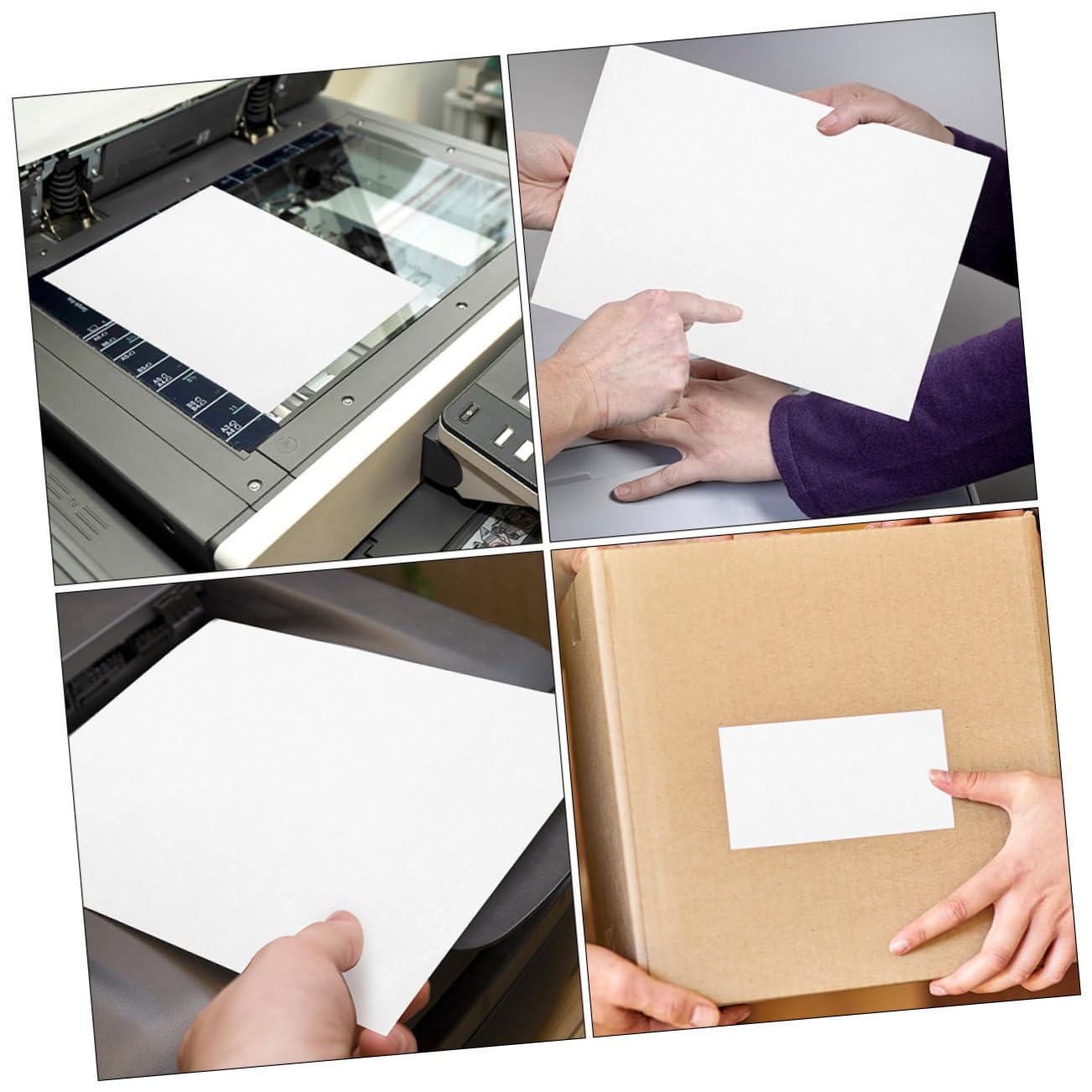 PLAFOPE Etichette Adesive Stampabili A4 in Carta Termica Autoadesiva Lucida 100 Fogli per Ufficio e Casa