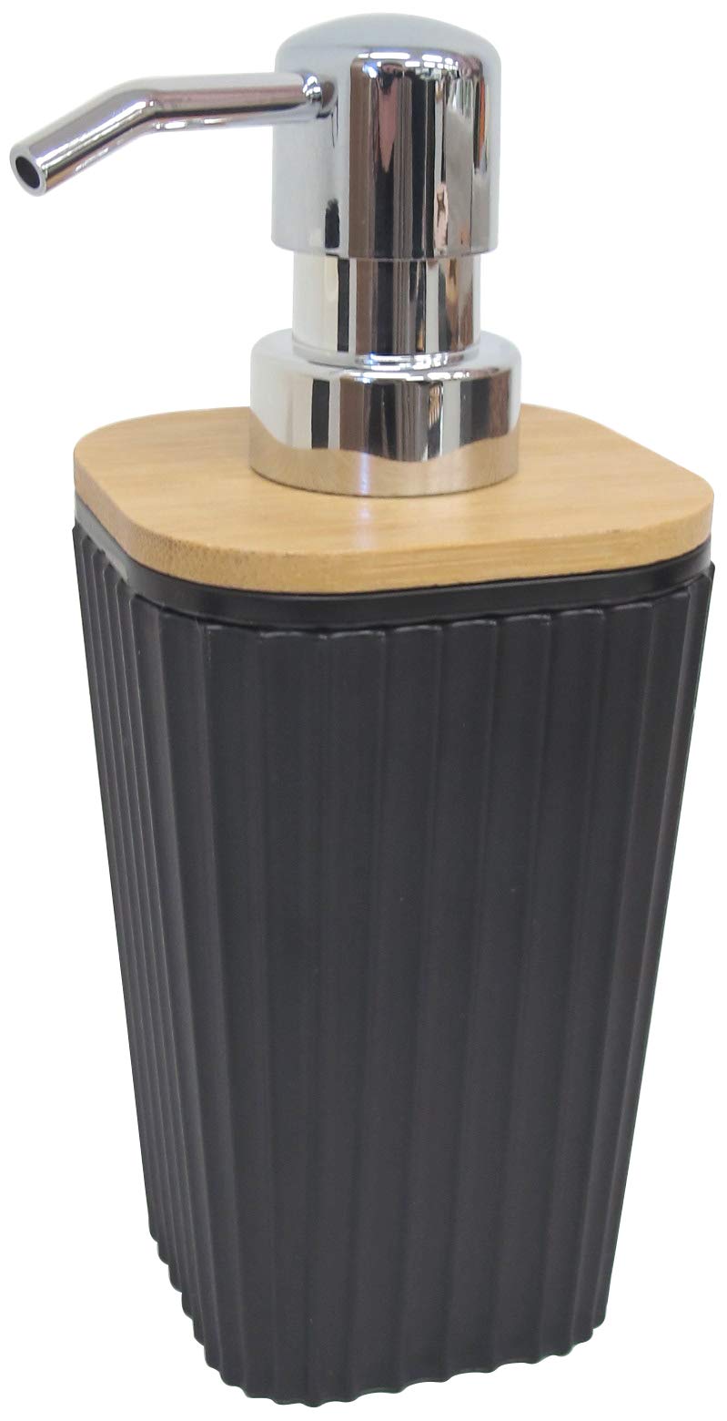 Amazon.co.jp: ダイカイ ソープディスペンサー おしゃれ 竹 木製 フタ