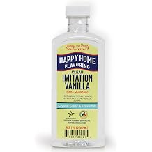 Happy Home Clear Imitation Vanilla Flavoring, Non-Alcoholic, Certified Kosher, 7 oz.