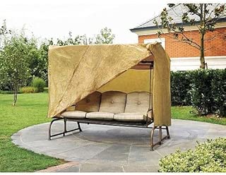 Outdoor 3 Triple Seater Hammock Swing Glider Canopy Cover All Weather Protection 87 in w x64 in d x66 in h - coolthings.us